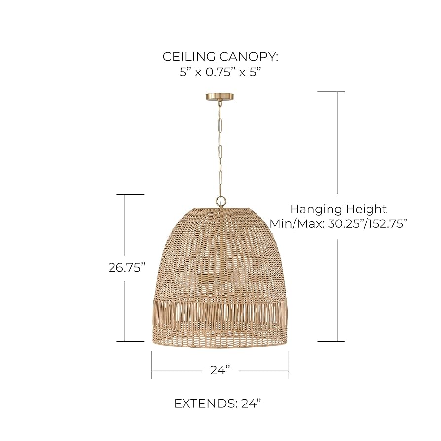 Naomi - 3 Light Pendant in Coastal Style-26.75 Inches Tall